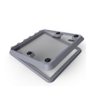 TOPwindows Thermal Breaker Deck Hatch - 620 x 620 mm, R50, Signal Grey - RAL7004