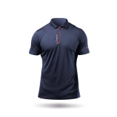 Plastimo 70272 - Men's UVActive Zip Sports Polo Navy Blue Size S