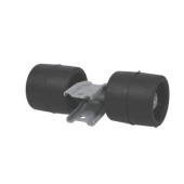 Roller 30x30mm - 2 Mounted On Balance Wheel - Black