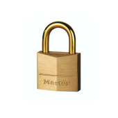 Masterlock Solid Padlock With 35mm Wide Brass Housing And Brass Bracket 35mm X 16mm