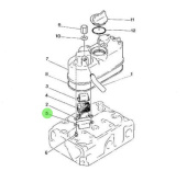 Nanni Diesel 970140306 - Oil Breather Shield for Cylinder Head Cover