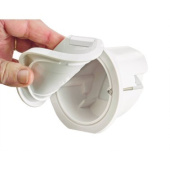 Plastimo 69155 - Ez deck shower white round flexible showerhead single housing