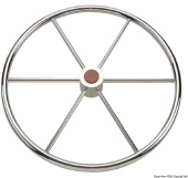 Osculati 45.164.90 - Polished Stainless Steel 6-Spoke Steering Wheel 900 mm