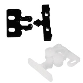 Nuova Rade 13872 - Door Fastener, Nylon Plastic, 22x32mm, White
