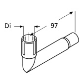 Webasto 1320383A - D-24 Exhaust Elbow