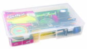 Flambeau 7000R - Tuff Tainer Storage Box Transparent Double Deep Bulk Core – 41.9x24.8x7.6cm