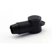 Battery Terminal Insulated Cover - Round, Black, 35 mm²