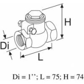 Webasto 137154Z - Check Valve Ø38