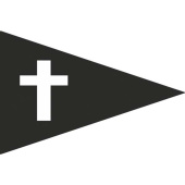 Catholic Mourning Boat Flag & Pennant