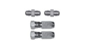 Lecomble & Schmitt 2200038 Set Of Straight Fittings - 1/4 - Hose - Ø8mm - Stainless Steel