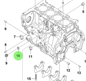 Bukh 17512-18000 - Cylinder Block Gasket for R210J Engines