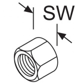 Webasto 1320243A - Union Nut For Sealing Cone  M 14 x 1.5 SW 19 10 Pcs (Previous: 1310760A)