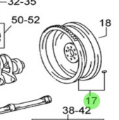 Nanni Diesel 970312119 - Flywheel Sub-Assembly for T4 Series Engines