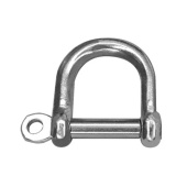 Belship 722570 - Forged Polished Stainless Steel AISI 316 Wide D-Shackle 5mm (10 pcs)