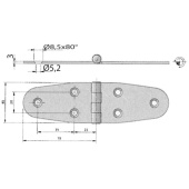 Bukh PRO M3501720 - S.STEEL HINGES