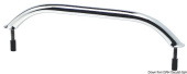 Osculati Oval Handrail with Hidden Stud Mounting, AISI 316 Stainless Steel, 19×25 mm