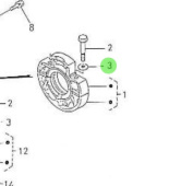 Nanni Diesel 970301982 - Plain Washer for Crankshaft Bearing Assembly