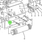 Nanni Diesel 970302915 - Heat Exchanger Stud for 3.100HE and 4.150HE Engines
