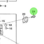 Nanni Diesel 970312022 - Hex Head Bolt With Captive Washer for Cylinder Head Assembly
