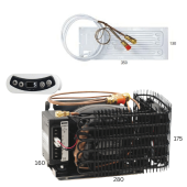 Isotherm U060X020P17161AA - ITC 2005 Fridge/Freezer Unit 60/20L with Flat Evaporator 350×130 mm 12/24V