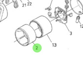 Nanni Diesel 970313460 - Starter Yoke Assembly for N3.21, N3.21 Standard, N3.30, and N4.38 Engines