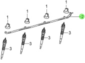 Nanni Diesel 970314050 - Glow Plug Connector for T4 Series Engines