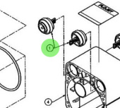 Flojet 20740050A - Santoprene Check Valve Kit for G57 Pump