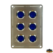 Trem L0606111 - Switch Panel Stainless Steel with 6 Utilities IP65