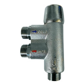Whale WX1599B - Thermostatic Mixing Valve 3 x 1/2 Inch BSP 30-50°C 10 Bar