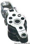 Viadana Micro Double Block with Rope Guide for Rope up to 5 mm, 17 mm Sheaves