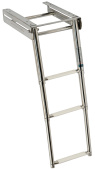 Osculati 49.543.03 - Telescopic Foldaway Standard Ladder AISI316 3 Step
