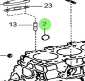 Nanni Diesel 970312034 - Engine Block and Cylinder Head Plug