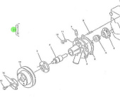 Nanni Diesel 970154001 - Fresh Water Pump Assembly for 2.60HE and 4.110HE Engines
