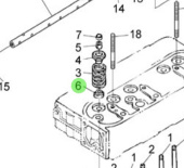 Nanni Diesel 970311008 - Inlet Valve Stem Seal for Nanni Diesel Engines