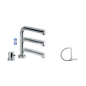 Elka 7020_AR_DG - One Lever Mixer Tap With Removable Hand Shower Deep Grey