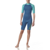Plastimo P203228 - Essential 3/2mm Neoprene Wetsuit - Shorty Kids Azure Blue Size Y-L