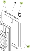 Isotherm SGE00016AA - Frame Kit for Door Panel for Cruise CR65 Elegance Fridge
