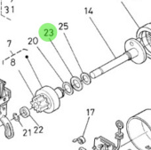 Nanni Diesel 970313366 - Plain Washer for Starter Motor