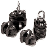 Lewmar 29471018BK - SZ 1 Double Control Sheaves and Cleats