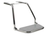 Zwaardvis Footrest for Column Mounting - Foldable - Stainless Steel Long