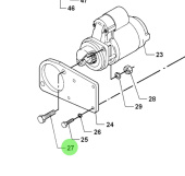 Bukh 500C2467 - Set Screw for DV36 and DV48 Injection Pump and Oil Cooler Assemblies