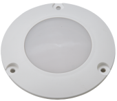 Allpa Plastic LED Ceiling Light, Ø106,7mm, Built-In, 12v/2w, LED 5x 5ø, Warm White, Ip67