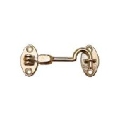 Foresti & Suardi 201B.L - Cabin Hook Double Hinge Brass 80mm