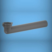 Grey 90° Elbow Tube For Fm Drain Ø40mm Bsp X 40mm