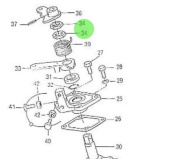 Nanni Diesel 970141310 - Nut for Accelerator and Governor Linkages