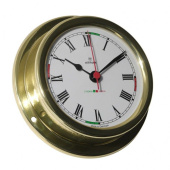 Altitude Quartz Clock Radio Silence Brass Ø127 mm