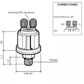 VDO 360-081-030-001C - Pressure Sender 0-5 Bar - M10