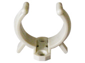 White Nylon Clamp Brackets Talamex