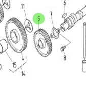 Nanni Diesel 970310833 - Camshaft Gear for N4 and 4 Series Engines