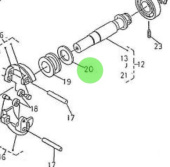 Nanni Diesel 970302849 - Thrust Washer for Injection Pump Camshaft